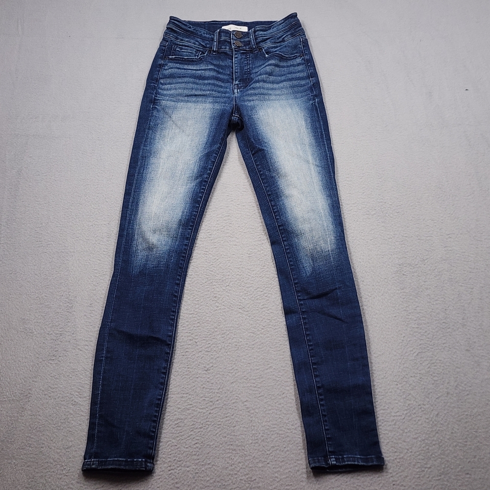 BKE Billie High Rise Slim Fit Ankle Skinny Jeans Women's 26 X 31 1/2 Distressed